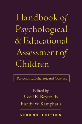 Cover of Handbook of Psychological and Educational Assessment of Children, Second Edition