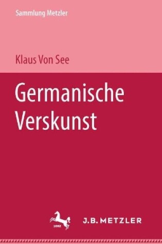 Cover of Germanische Verskunst