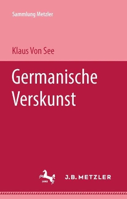 Cover of Germanische Verskunst