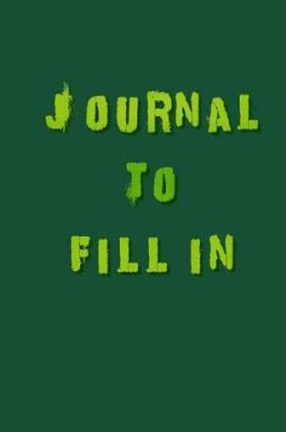 Cover of Journal To Fill In