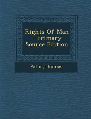 Book cover for Rights of Man - Primary Source Edition