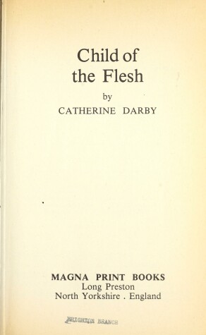 Book cover for Child of the Flesh