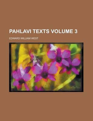 Book cover for Pahlavi Texts (PT.5)