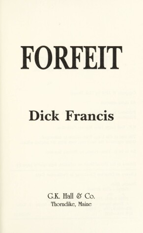 Cover of Forfeit