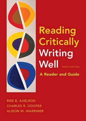 Book cover for Reading Critically, Writing Well 9e