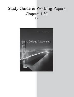 Book cover for Study Guide and Working Papers for College Accounting (Chapters 1-30)