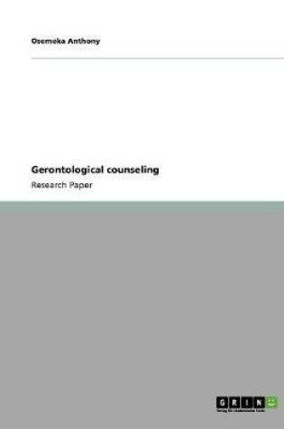 Cover of Gerontological counseling