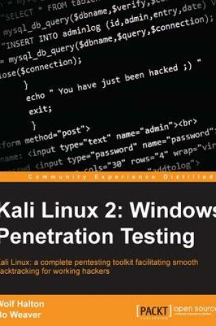 Cover of Kali Linux 2: Windows Penetration Testing