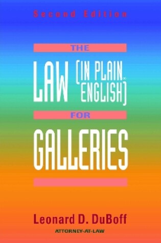 Cover of The Law (in Plain English) for Galleries