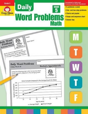 Book cover for Daily Word Problems Grade 5