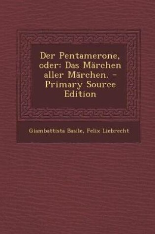 Cover of Der Pentamerone, Oder