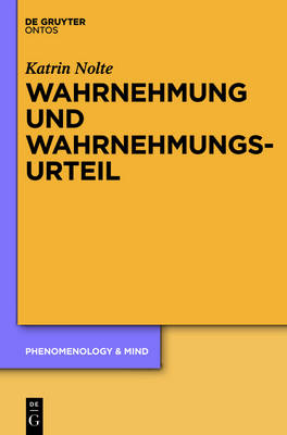 Cover of Wahrnehmung Und Wahrnehmungsurteil