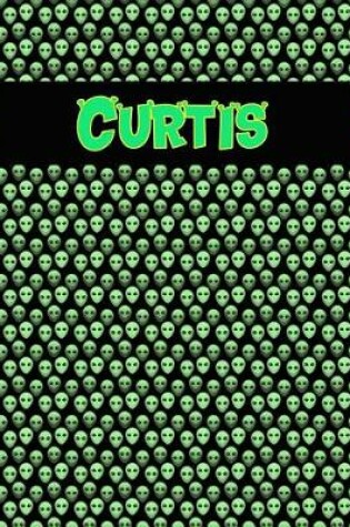 Cover of 120 Page Handwriting Practice Book with Green Alien Cover Curtis