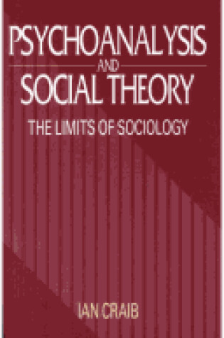 Cover of Psychoanalysis and Social Theory