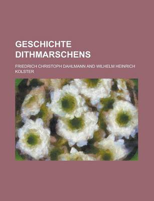 Book cover for Geschichte Dithmarschens