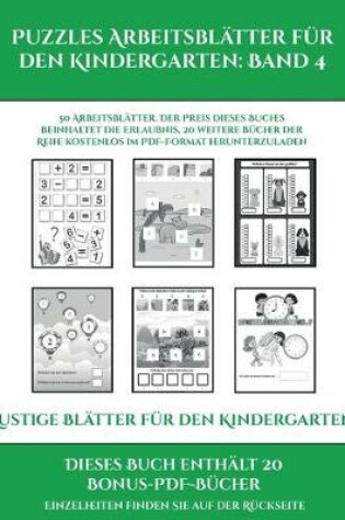 Cover of Lustige Blätter für den Kindergarten (Puzzles Arbeitsblätter für den Kindergarten