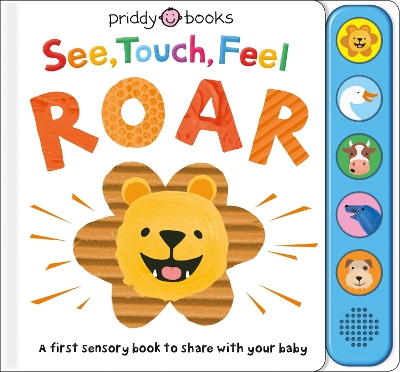 Book cover for See, Touch, Feel Roar