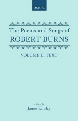 Book cover for The Poems and Songs of Robert Burns: Volume II