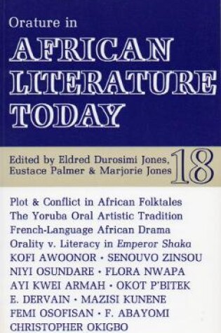 Cover of ALT 18 Orature in African Literature Today