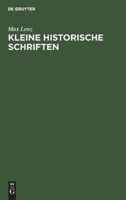 Book cover for Kleine Historische Schriften