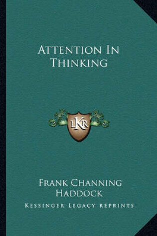 Cover of Attention in Thinking