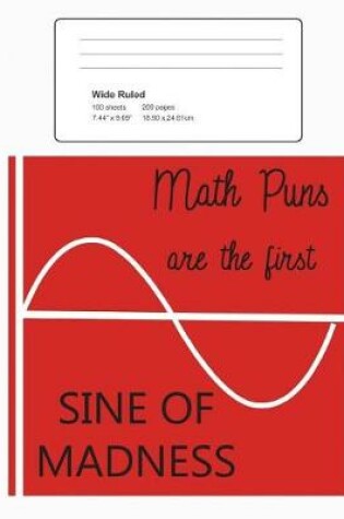 Cover of Funny Mathematics Joke Wide Ruled Composition Notebook