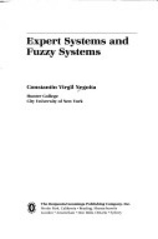 Cover of Expert Systems and Fuzzy Systems