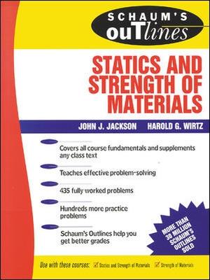 Book cover for Schaum's Outline of Statics and Strength of Materials