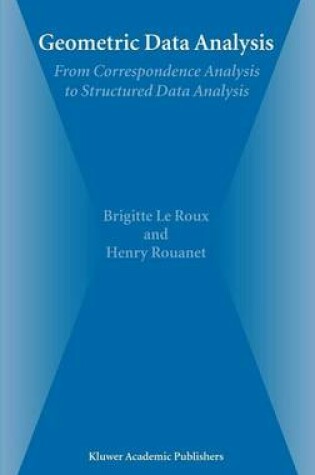 Cover of Geometric Data Analysis: From Correspondence Analysis to Structured Data Analysis