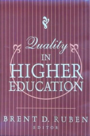 Cover of Quality in Higher Education