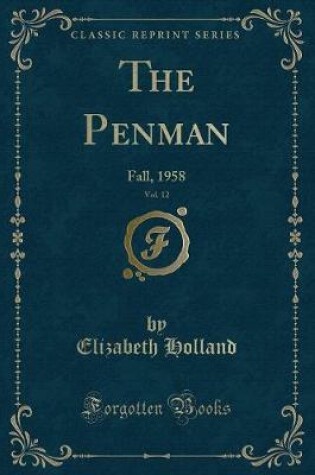 Cover of The Penman, Vol. 12