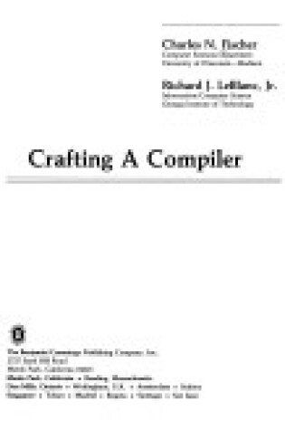 Cover of Crafting a Compiler