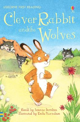 Book cover for Clever Rabbit and the Wolves