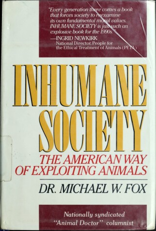 Book cover for Inhumane Society