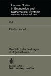 Book cover for Optimale Entscheidungen in Organisationen