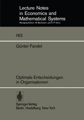 Cover of Optimale Entscheidungen in Organisationen