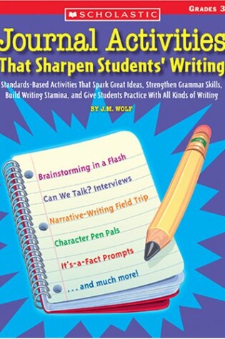 Cover of Journal Activities That Sharpen Students' Writing