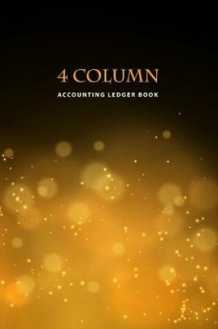 Cover of 4 Column Accounting Ledger Book