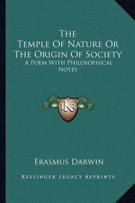 Book cover for The Temple of Nature or the Origin of Society