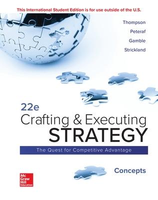 Book cover for ISE Crafting and Executing Strategy: Concepts