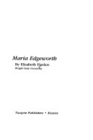 Cover of Maria Edgeworth