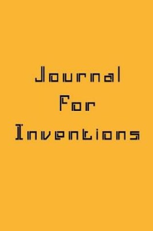 Cover of Journal For Inventions