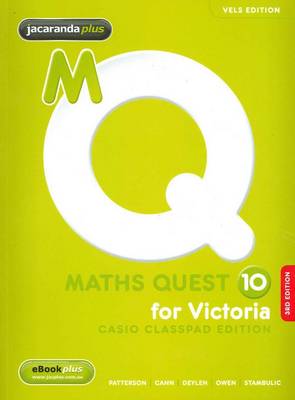 Cover of Maths Quest 10 for Victoria 3E Casio Classpad Edition & EBookPLUS