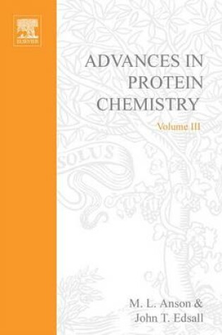 Cover of Advances in Protein Chemistry Vol 3