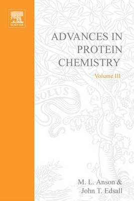 Book cover for Advances in Protein Chemistry Vol 3