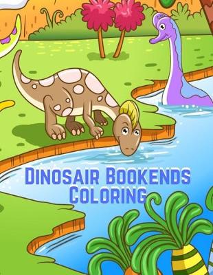 Book cover for Dinosair Bookends Coloring