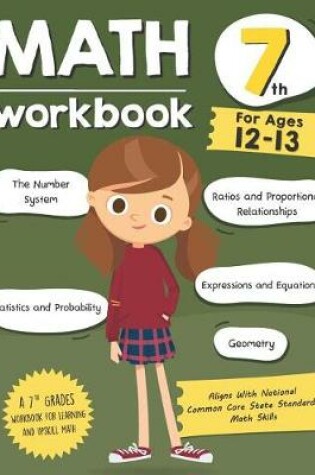 Cover of Math Workbook Grade 7 (Ages 12-13)