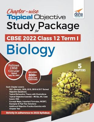 Book cover for Chapter-wise Topical Objective Study Package for CBSE 2022 Class 12 Term I Biology