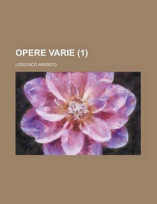 Book cover for Opere Varie (1 )