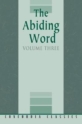 Cover of The Abiding Word, Volume 3